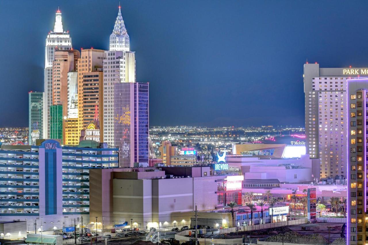 Lucky Gem Penthouse & Luxury Suites At Signature Resort, Balcony Strip View 1607 Las Vegas Exterior foto